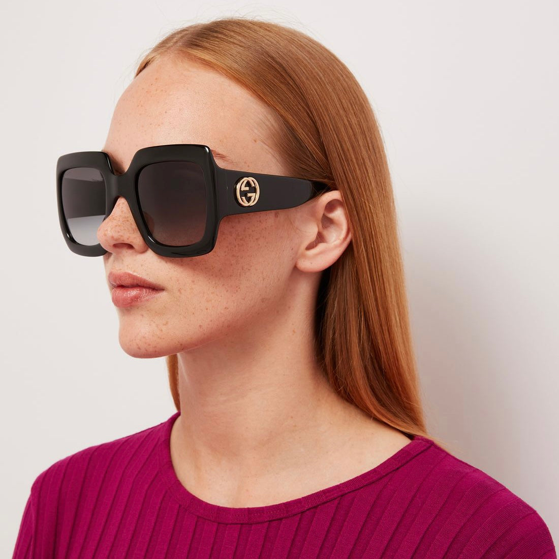 GUCCI GG0053SN 001 SUNGLASSES