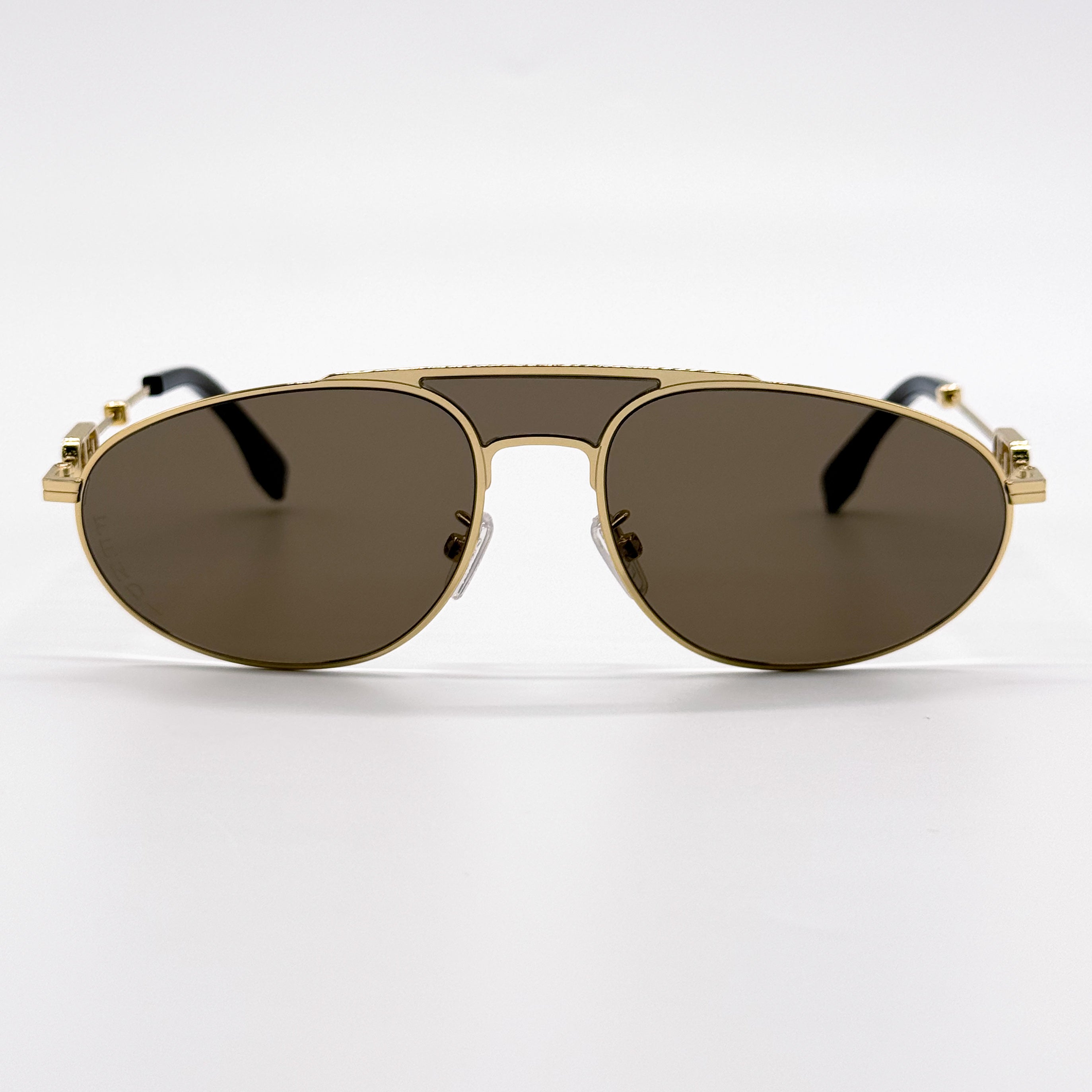 FENDI FE40072U 30E BROWN GOLD SUNGLASSES