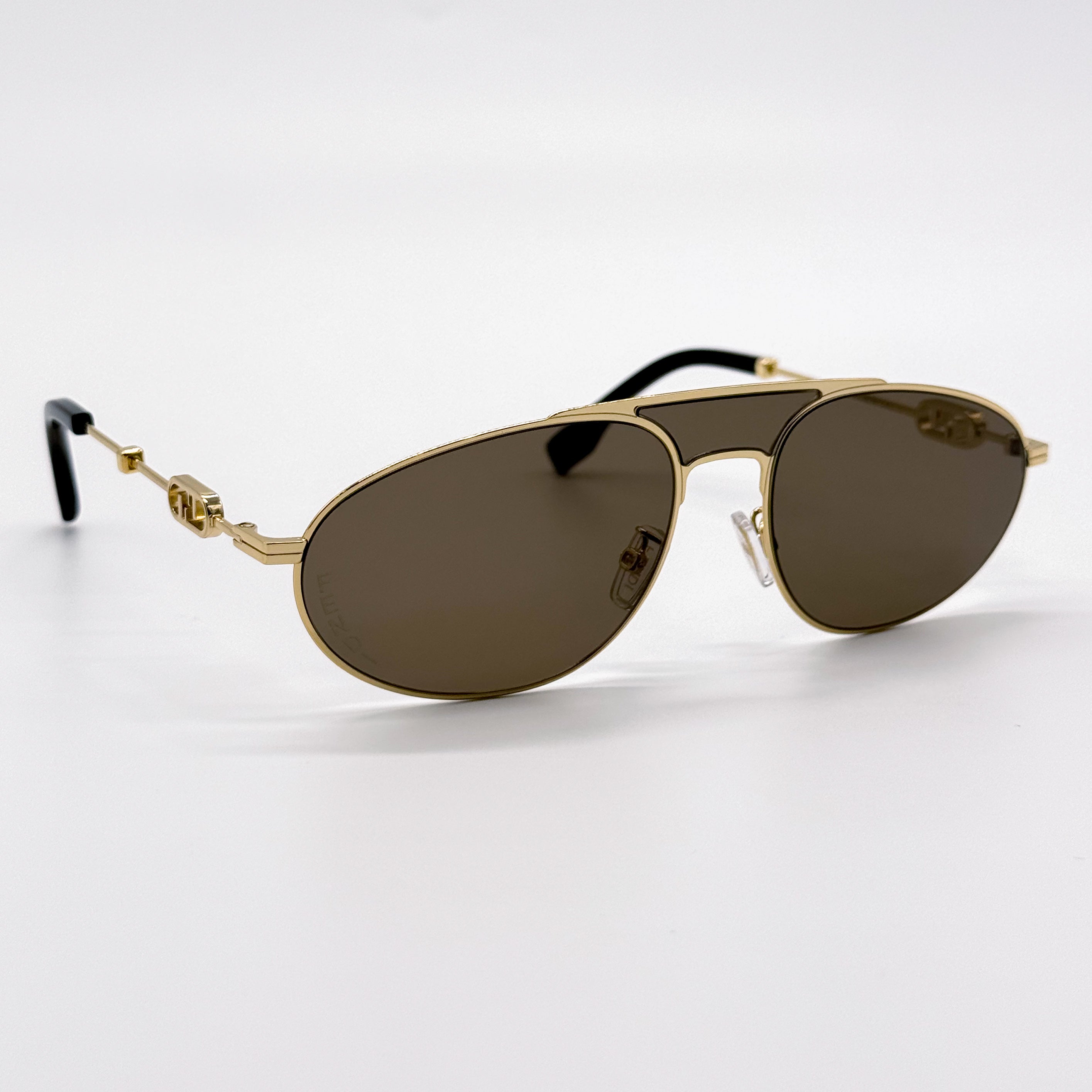 FENDI FE40072U 30E BROWN GOLD SUNGLASSES