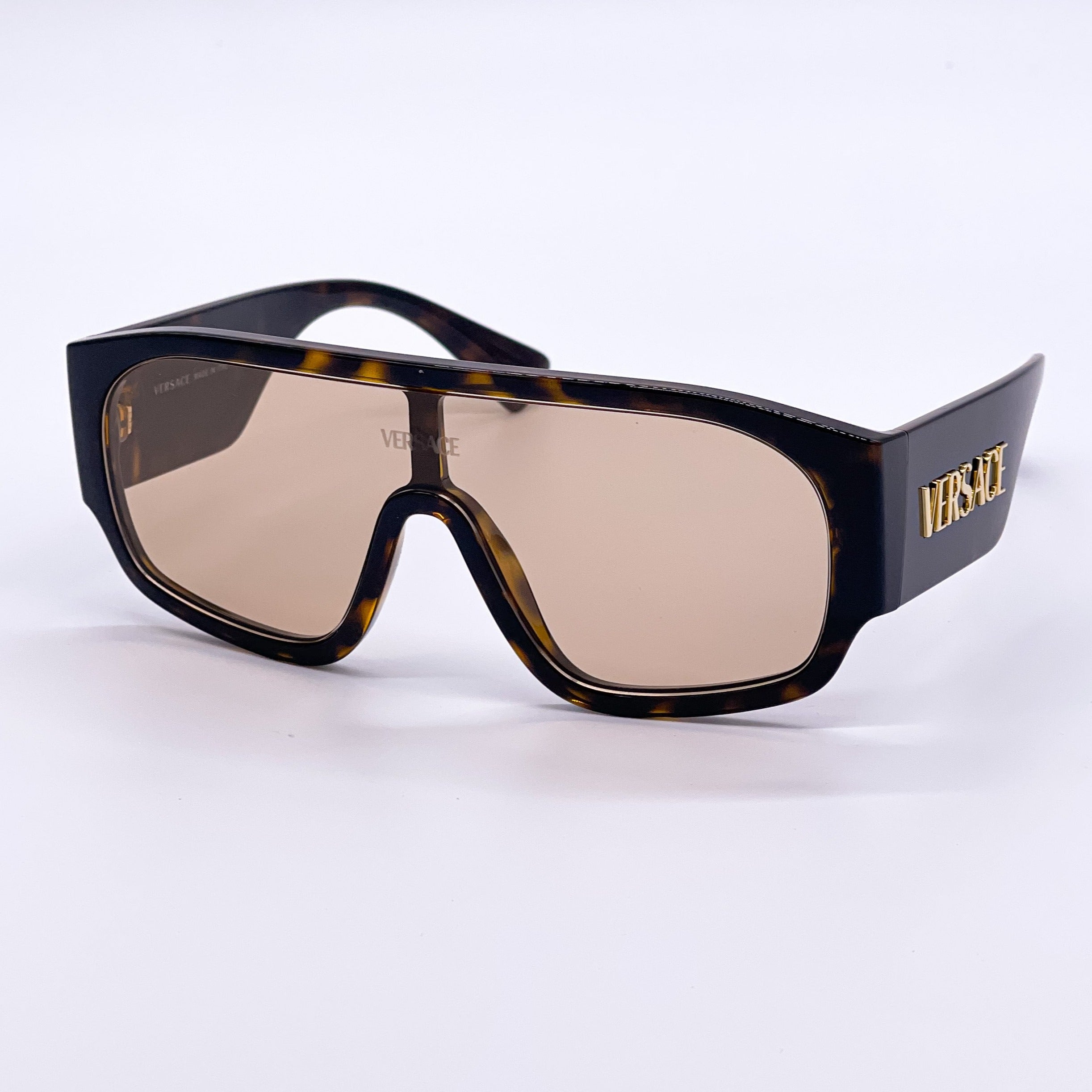 VERSACE VE4439 108/73 LOGO SHIELD SUNGLASSES