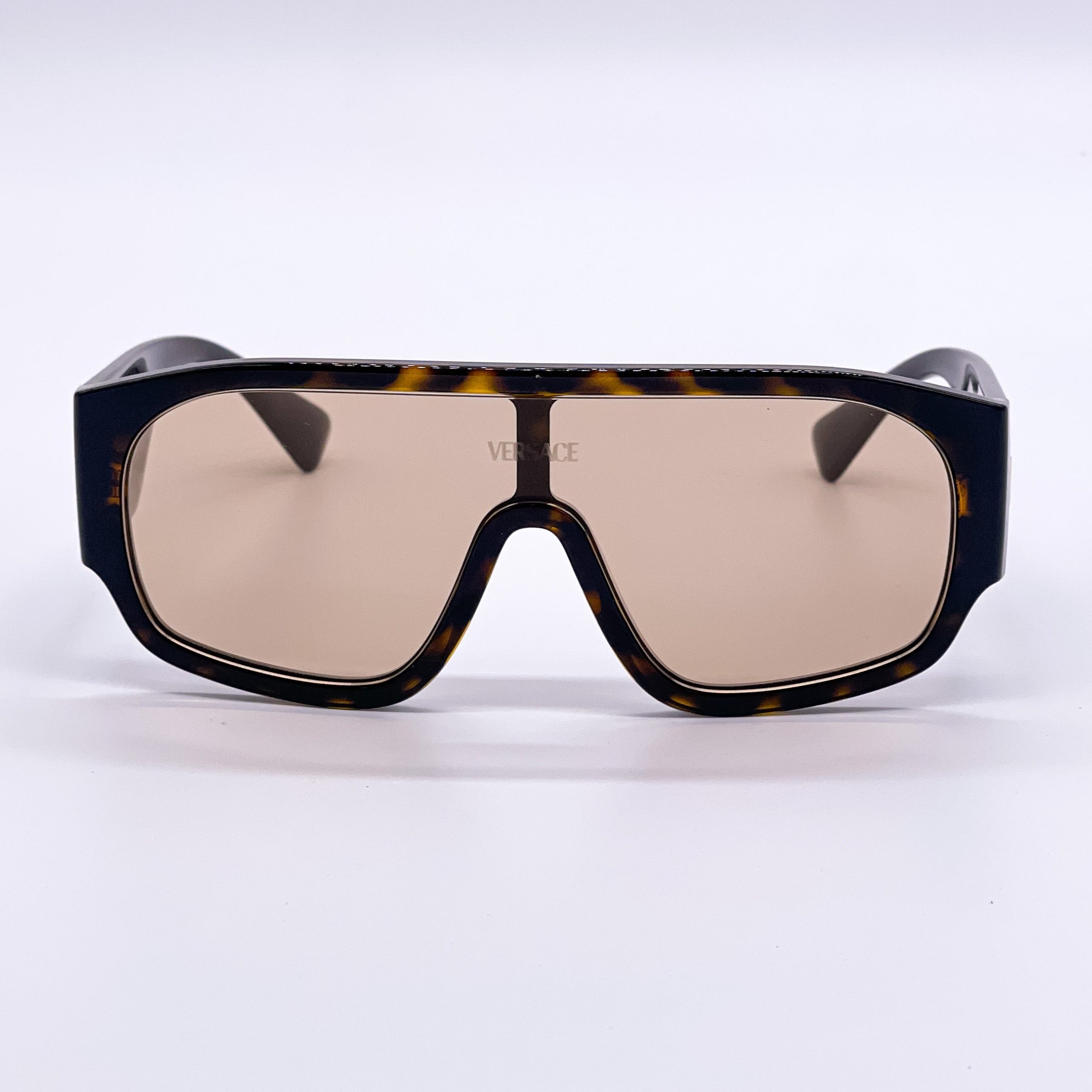 VERSACE VE4439 108/73 LOGO SHIELD SUNGLASSES